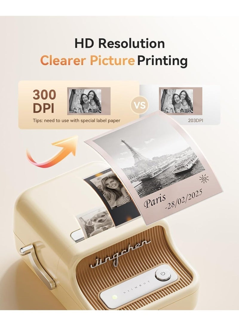 NIIMBOT B21 Upgraded B21 Pro Label Maker, 300DPI HD Label Printer, Bluetooth Sticker Label Printer, Inkless Thermal Label Maker Photos, Ideal for Notes, Study Graphics, Memo Maker, 50x30mm Label, 230Pcs - Image 5